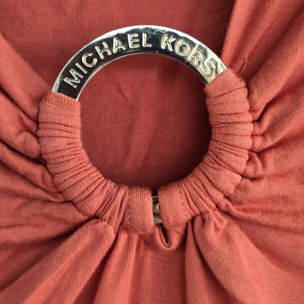 Michael Kors Orange Tank Top with Ring Accent - Picture 6 of 9
